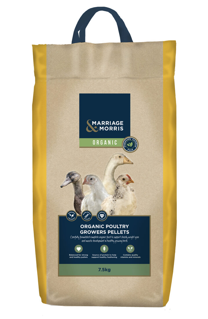 Organic Poultry Grower Pellets bag